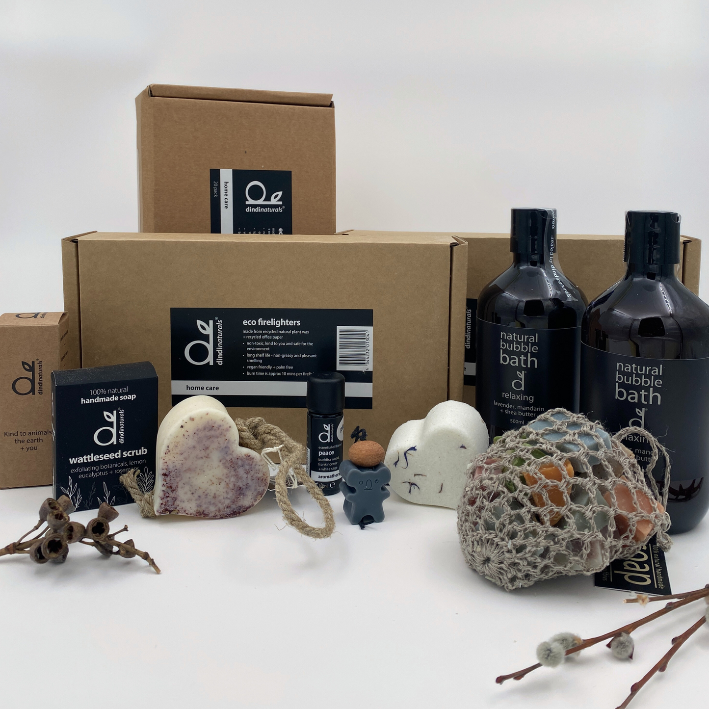 Dindi Naturals Soap in Hemp Bag