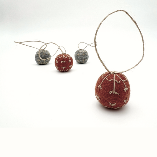 Handmade Snowflakes Marbled Charcoal & Burnt Umber