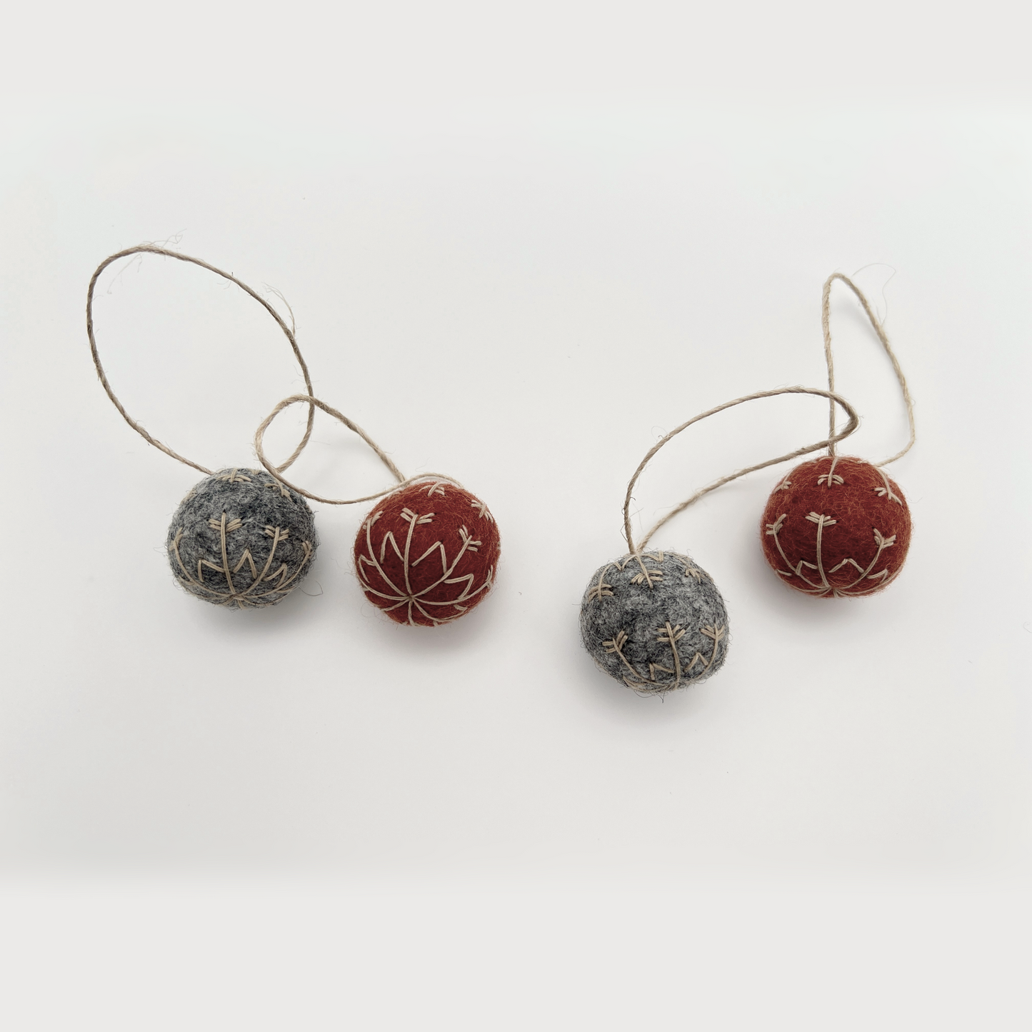 Handmade Snowflakes Marbled Charcoal & Burnt Umber