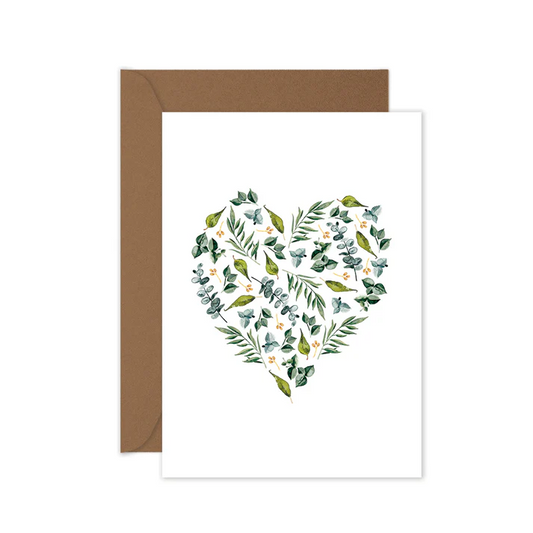 Leaf Heart Greeting Card