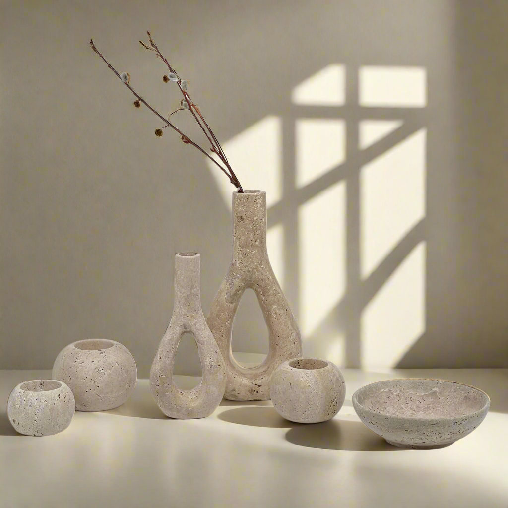 Marmo Travertine Vase