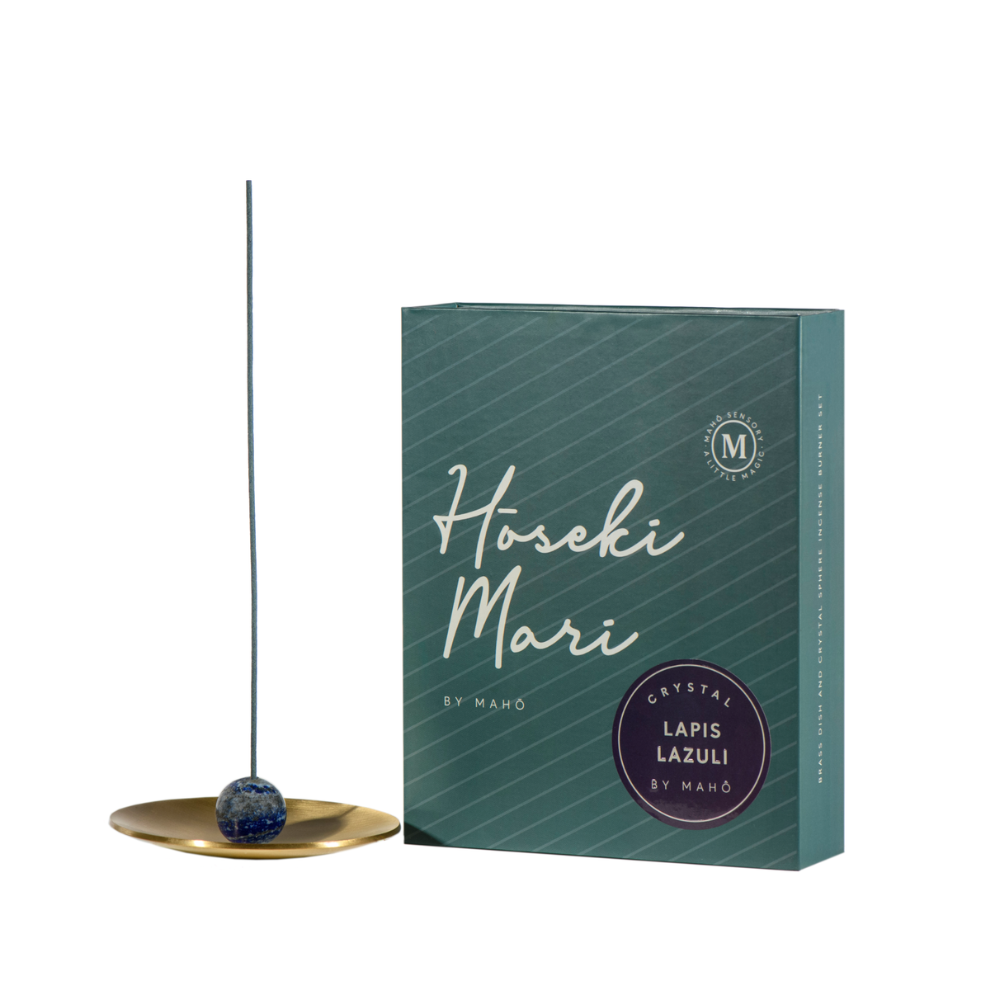 Hoseki Mari - Lapis Luzuli Crystal Incense Holder