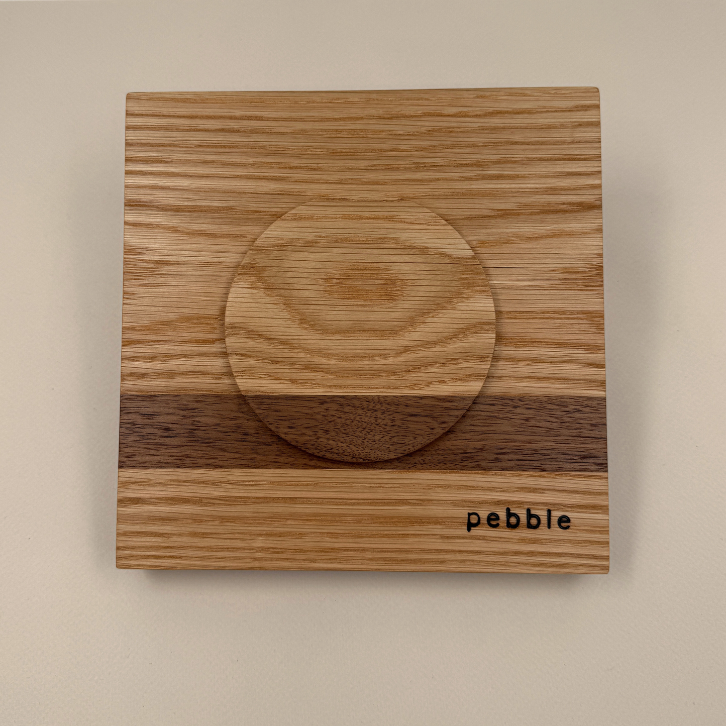 Kirkham wooden napkin holder handcrafted from solid oak and walnut for kitchen and dining table