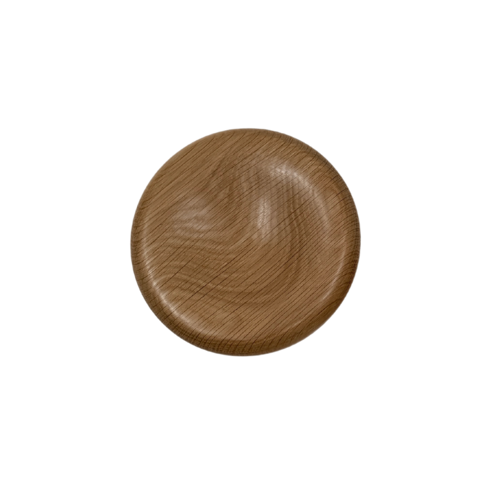 Onslow Salt Dish in Oak on a white background