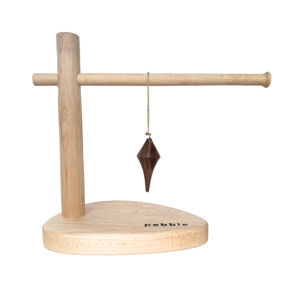 Hand turned Christmas ornament in Walnut. Made in Australia for slow living.