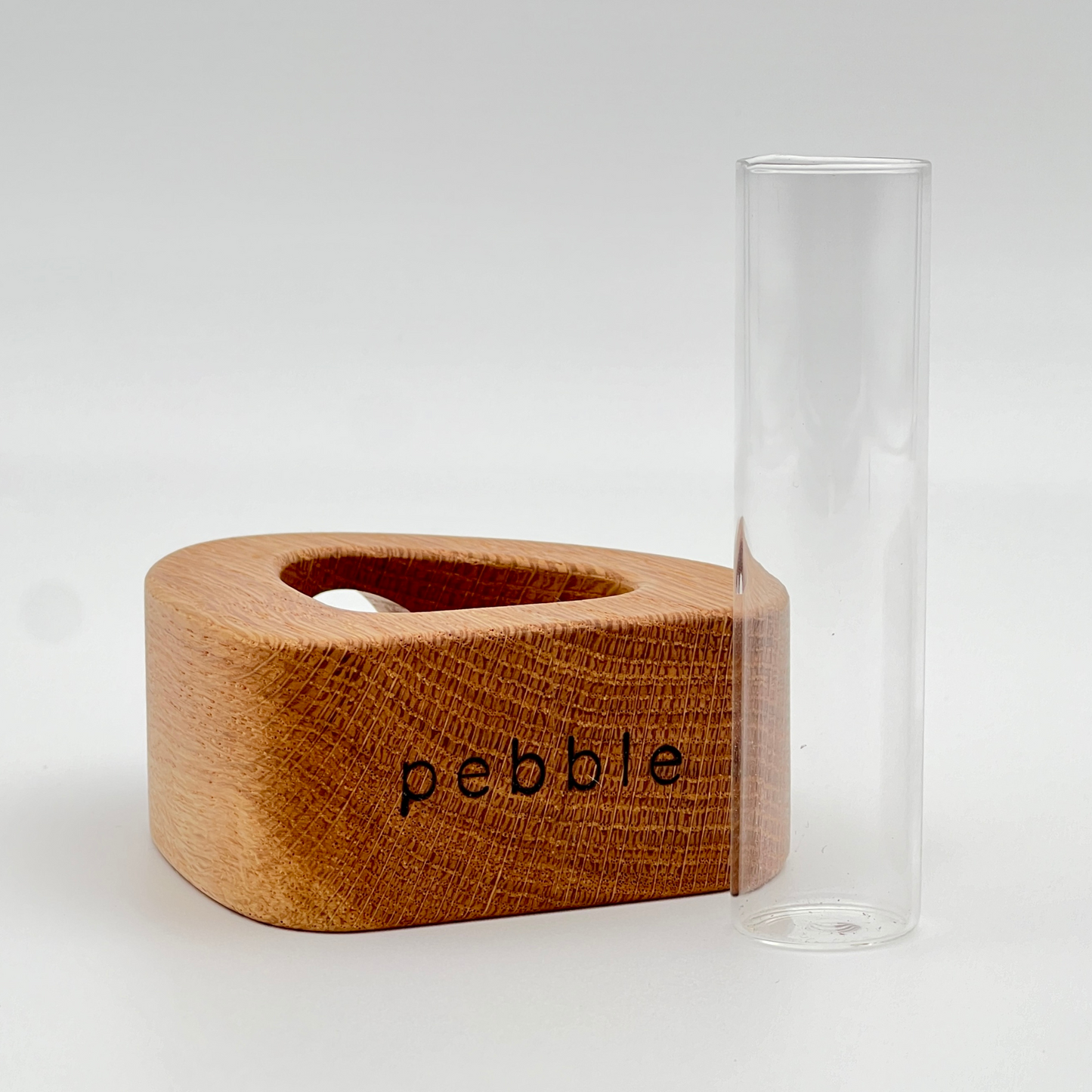 Pebble Vase Oak