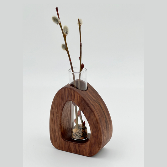 Pebble Vase Walnut