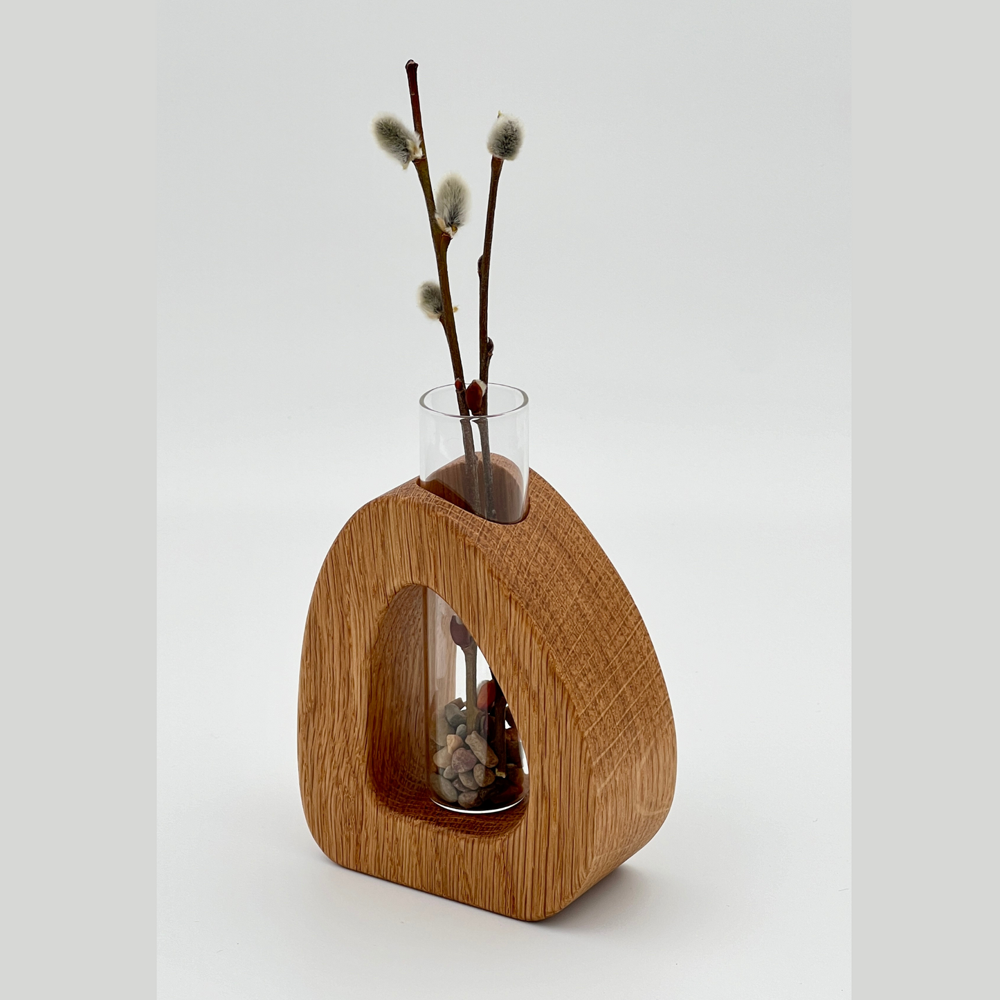 Pebble Vase Oak