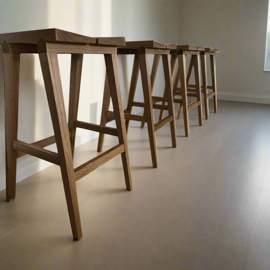 Macaria Bar Stool - American Oak | Made to Order