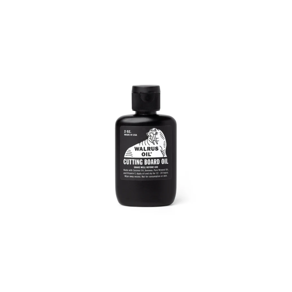 Bottle of Walrus Oil Cutting Board Oil on a white background