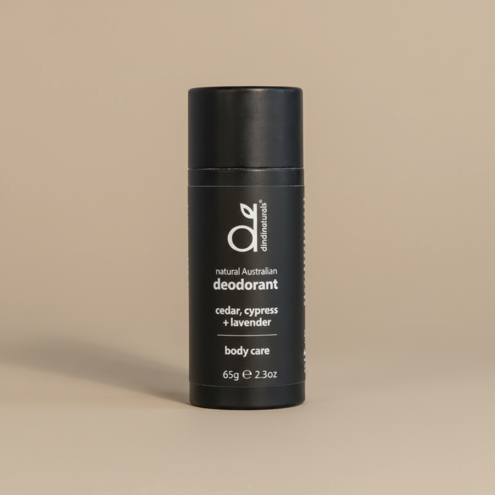 Stick deodorant in a black packaging