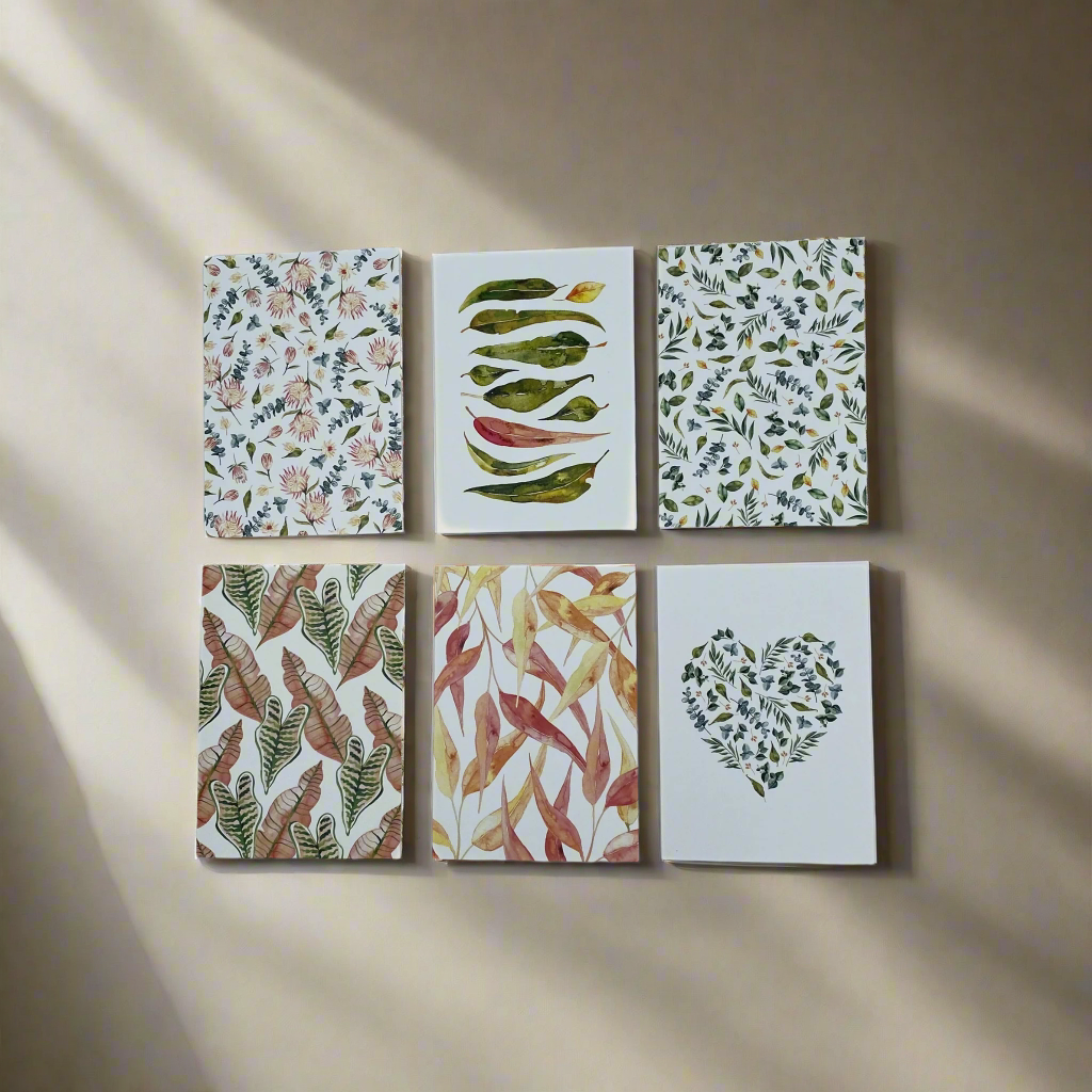 Swallowtail Gum Leaves Greeting Card