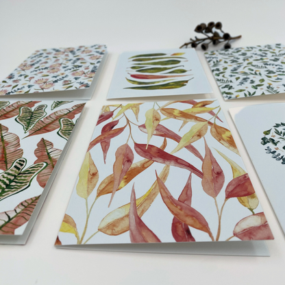 Swallowtail Gum Leaves Greeting Card