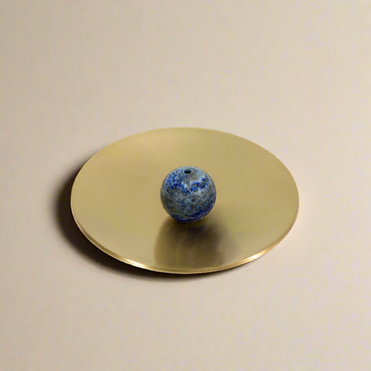 Hoseki Mari - Lapis Luzuli Crystal Incense Holder