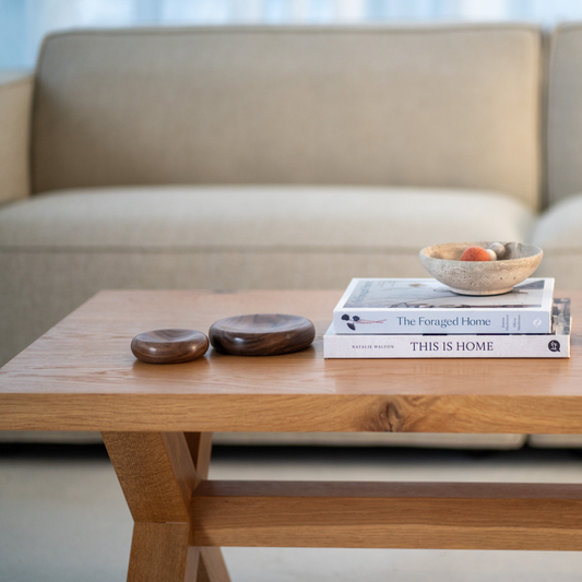 Custom Designed Coffee Table in Oak or Walnut | Made to Order