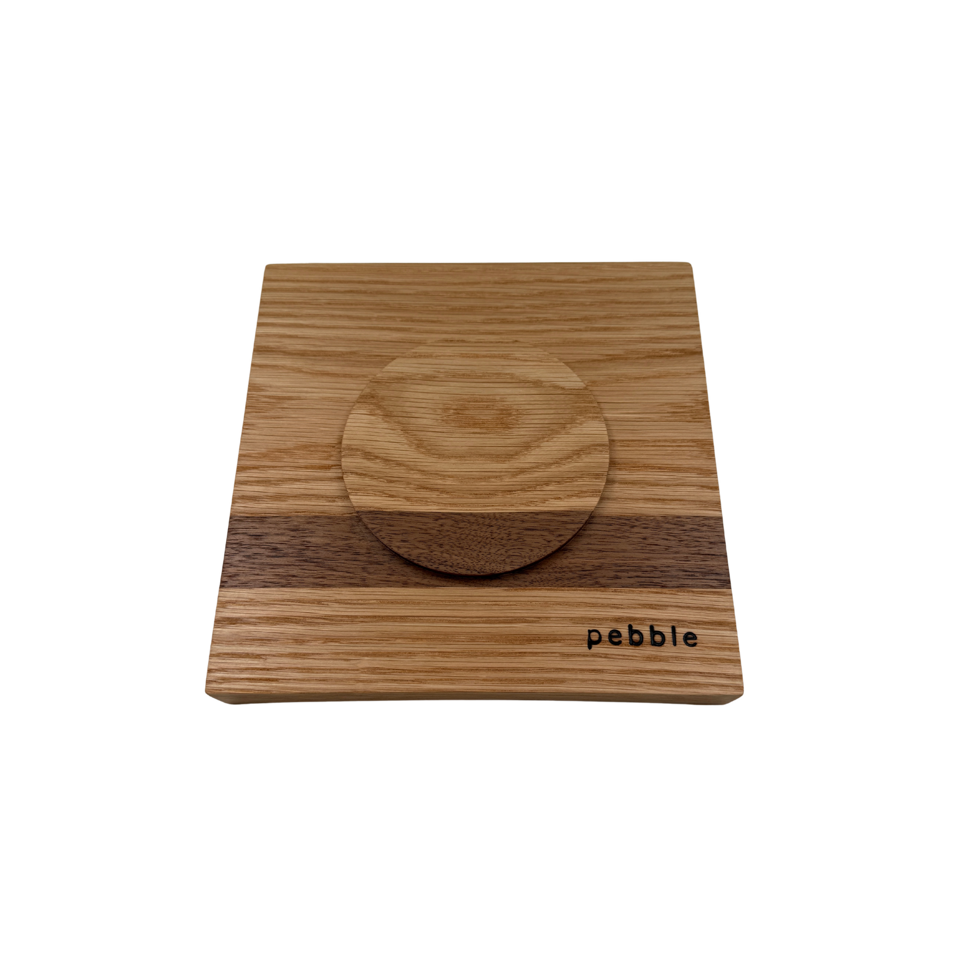 Kirkham wooden napkin holder handcrafted from solid oak and walnut for kitchen and dining table