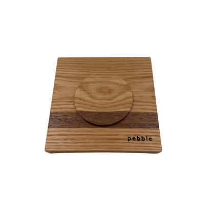 Kirkham wooden napkin holder handcrafted from solid oak and walnut for kitchen and dining table