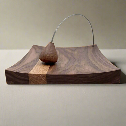 Kirkham wooden napkin holder handcrafted from solid walnut and oak for kitchen and dining table