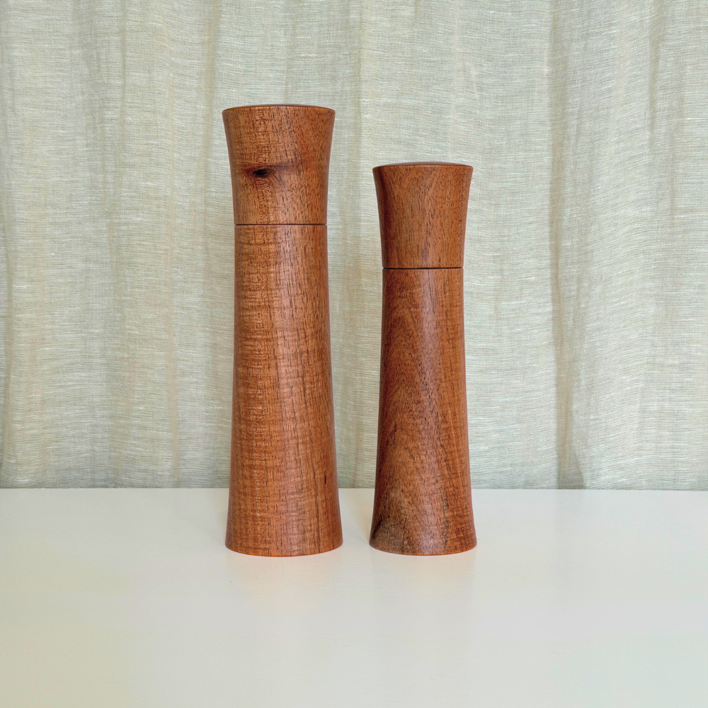 Set of Pebble Studio Salt & Pepper Mills in Australian Blackwood