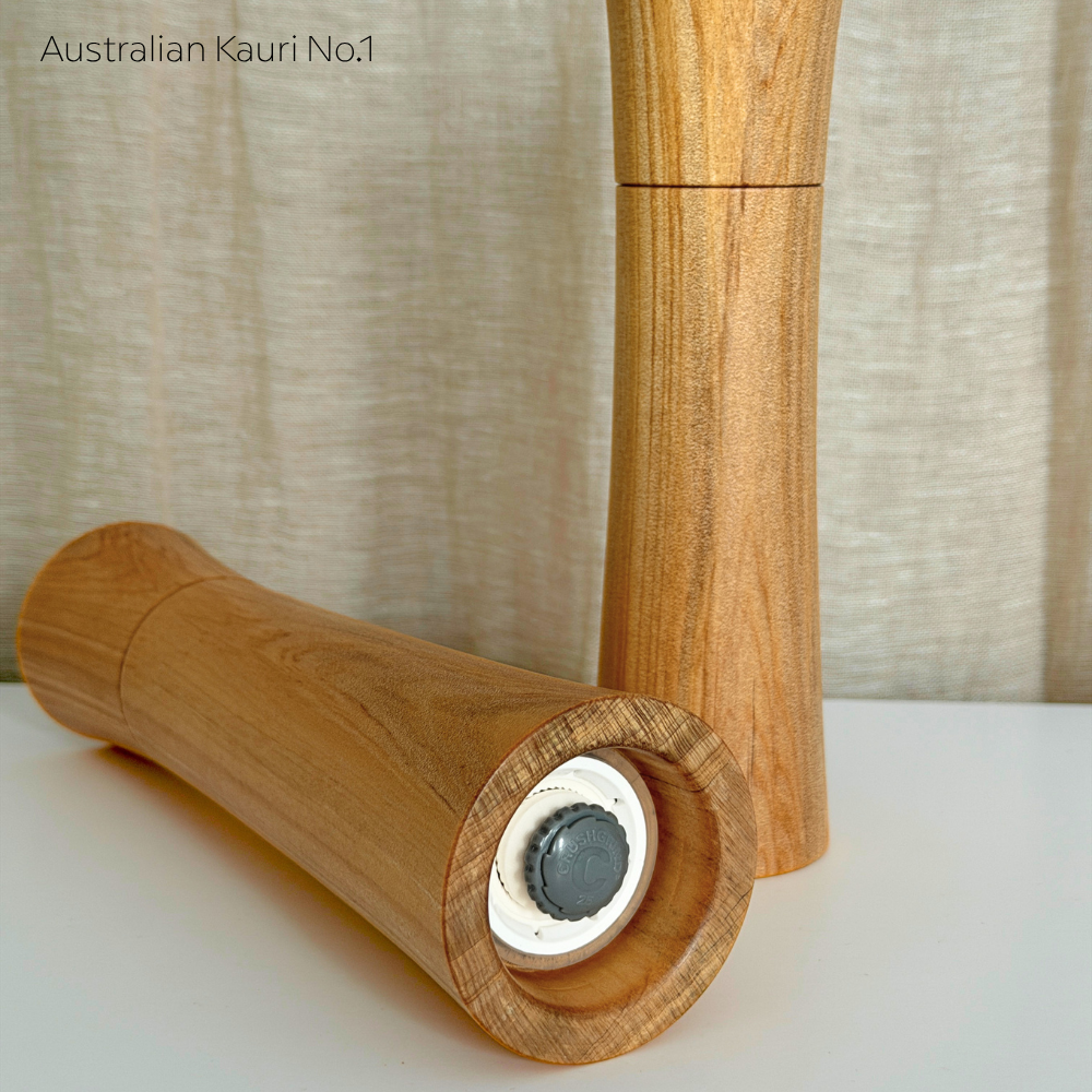 Pebble Studio Salt & Pepper Mills in Kauri