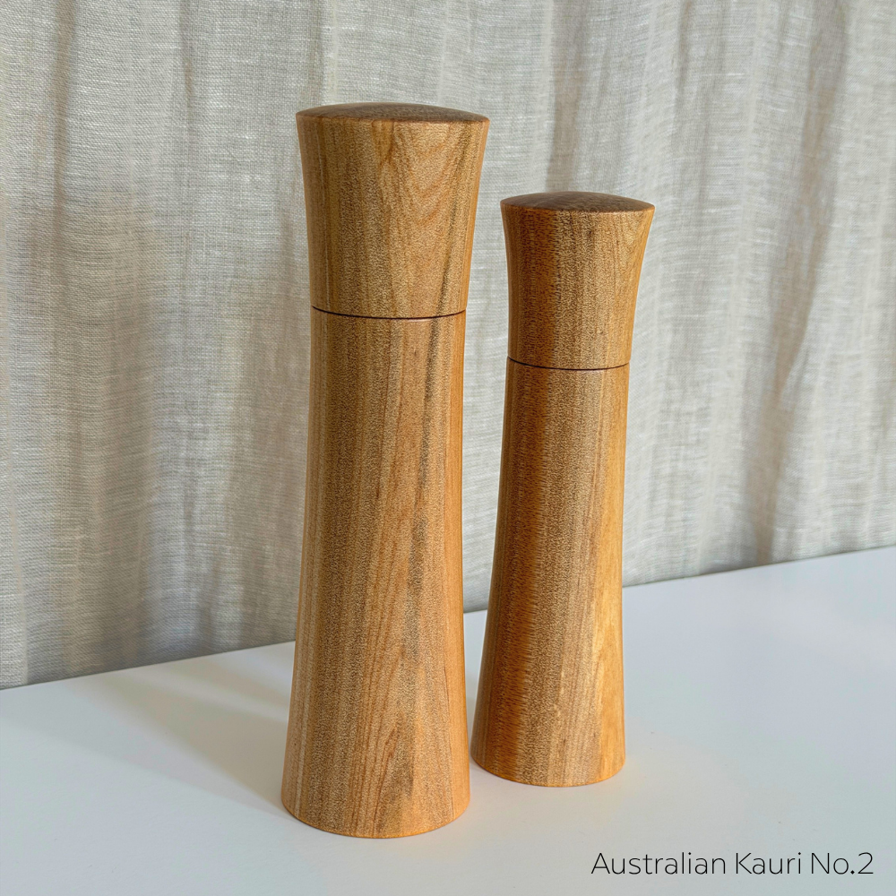 Pebble Studio Salt & Pepper Mills in Kauri