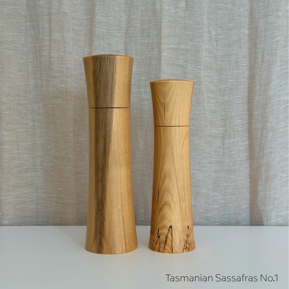 Pebble Studio Salt & Pepper Mills in Sassafras