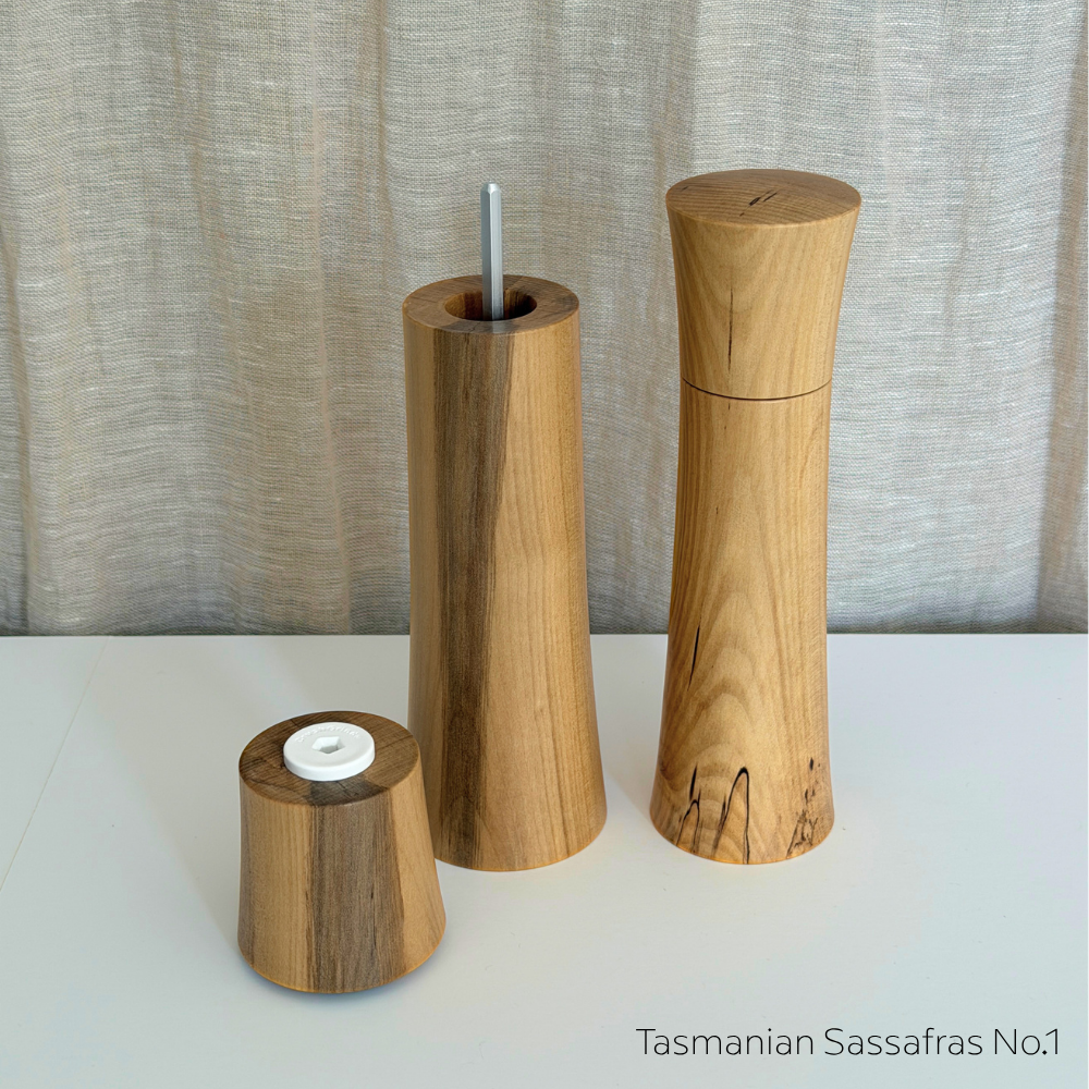 Pebble Studio Salt & Pepper Mills in Sassafras