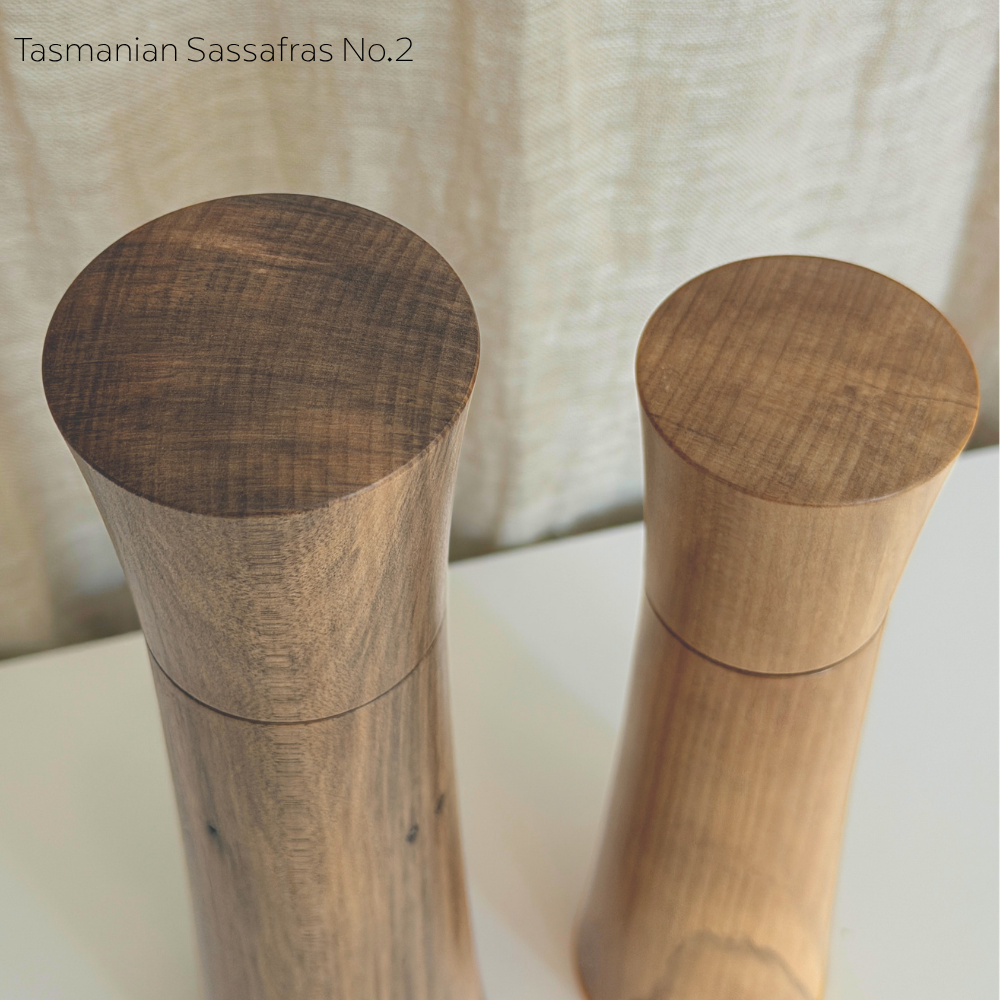 Pebble Studio Salt & Pepper Mills in Sassafras