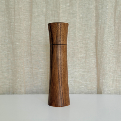 Pebble Studio handcrafted Walnut salt & pepper mill in Large size