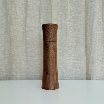 Pebble Studio handcrafted Walnut salt & pepper mills in Medium size