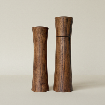 Set of Pebble Studio Salt & Pepper Mills in Walnut