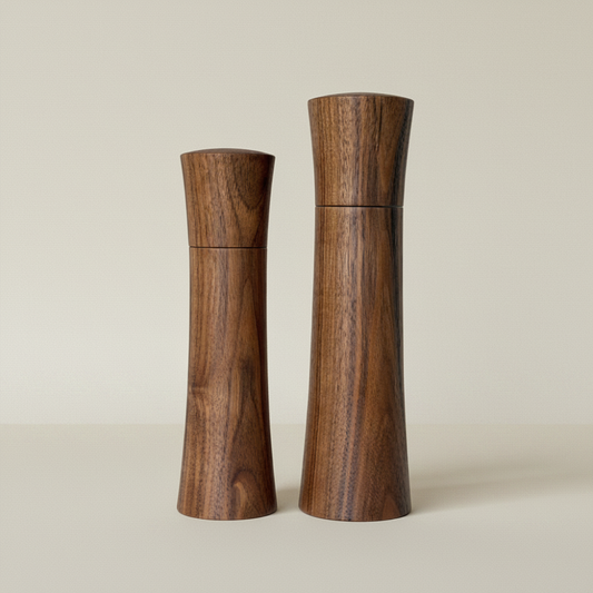 Set of Pebble Studio Salt & Pepper Mills in Walnut