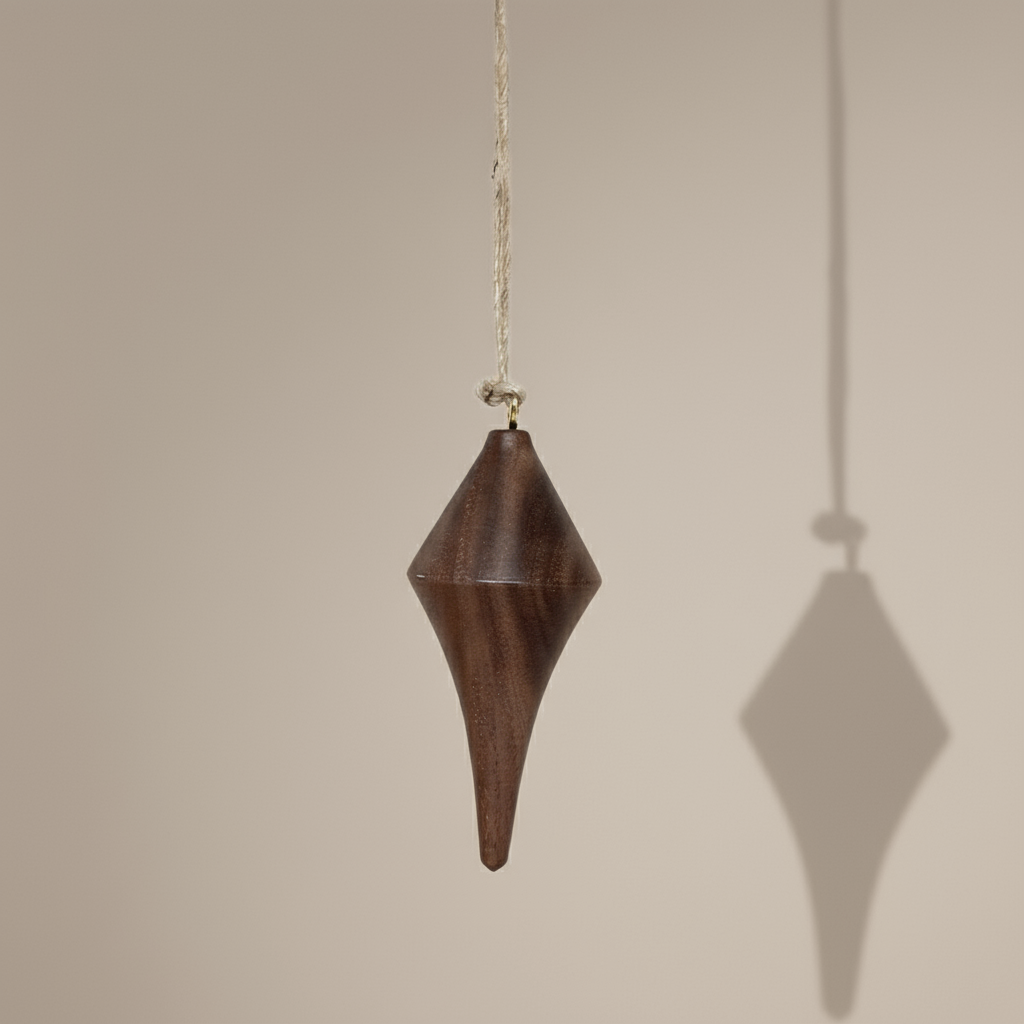 Hand turned Christmas ornament in Walnut.  Made in Australia for slow living.