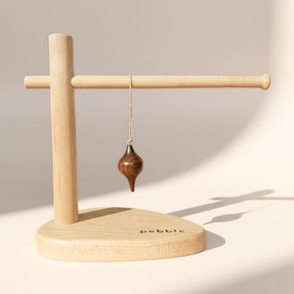 Hand turned Christmas ornament in Walnut wood. Made in Australia and designed for slow living